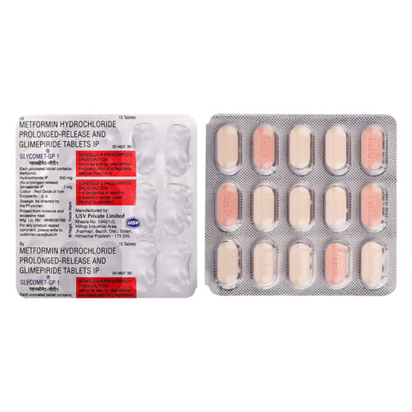 Glycomet GP 500+2 MG (30 Tablet)